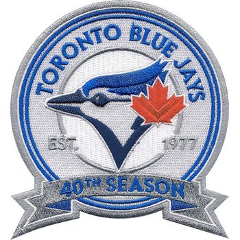 2016 Toronto Blue Jays 40th Anniversary Commemorative Patch