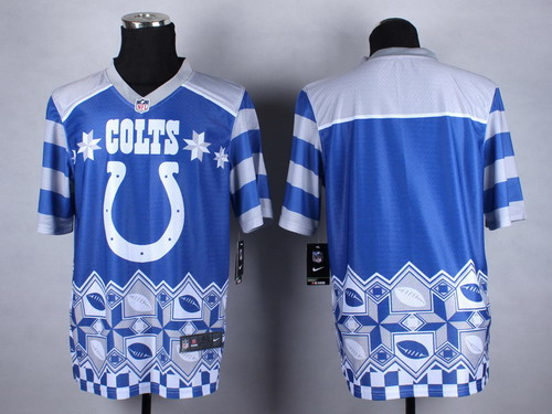 Nike Indianapolis Colts Blank 2015 Noble Fashion Elite Jersey