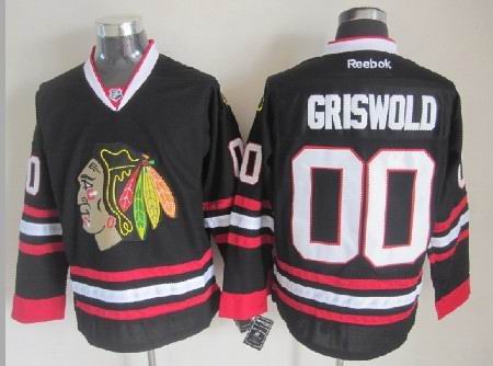 Chicago Blackhawks #00 Clark Griswold Black Jersey