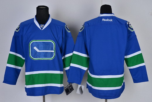 Vancouver Canucks Blank Blue Third Jersey