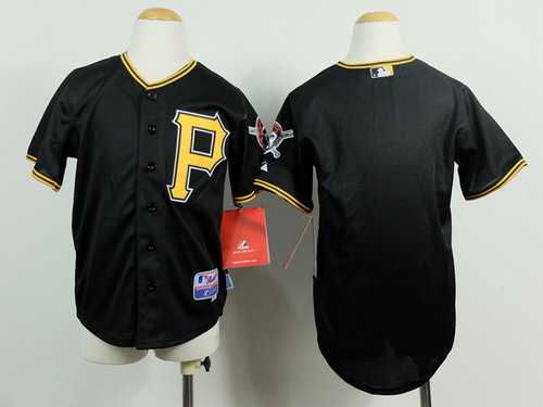 Pittsburgh Pirates Blank Black Kids Jersey