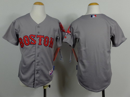 Boston Red Sox Blank 2014 Gray Kids Jersey