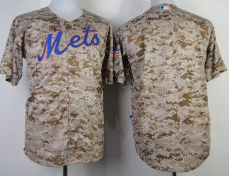 New York Mets Blank 2014 Camo Jersey