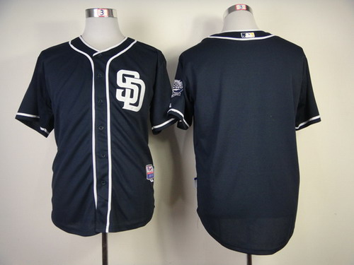 San Diego Padres Blank Navy Blue Jersey