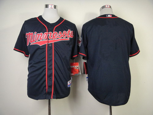 Minnesota Twins Blank Navy Blue Jersey