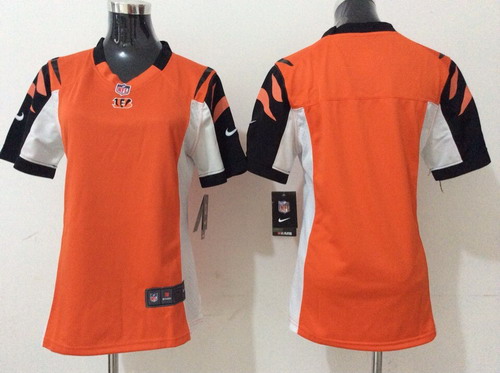 Nike Cincinnati Bengals Blank Orange Game Womens Jersey