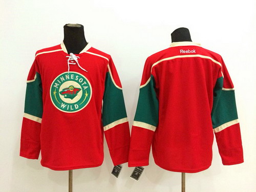 Minnesota Wild Blank Red Jersey