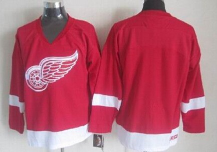 Detroit Red Wings Blank Red Throwback CCM Jersey