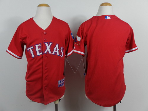 Texas Rangers Blank 2014 Red Kids Jersey