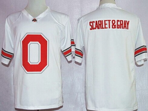 Ohio State Buckeyes Blank Buckeyes Team Pride Fashion White Jersey