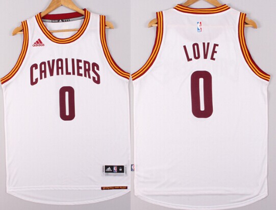 Cleveland Cavaliers #0 Kevin Love Revolution 30 Swingman 2014 New White Jersey