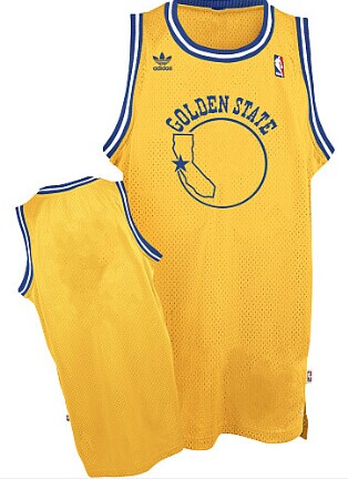 Golden State Warriors Blank Yellow Throwback Swingman Jersey