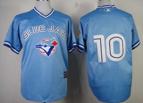 Toronto Blue Jays #10 Edwin Encarnacion Light Blue Pullover Jersey