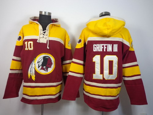 Washington Redskins #10 Robert Griffin III 2014 Red Hoodie