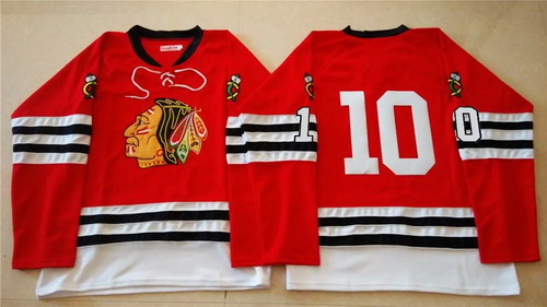 Chicago Blackhawks #10 Patrick Sharp 1960-61 Red Vintage Jersey