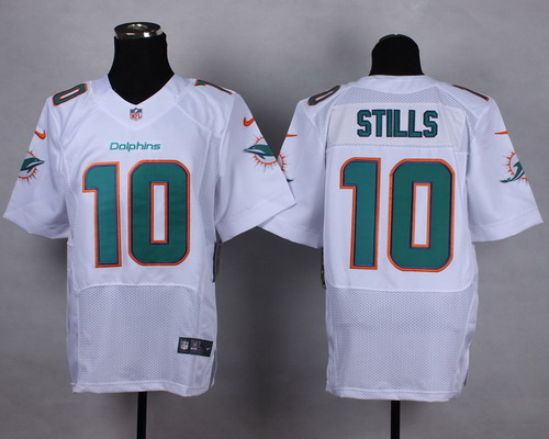 Nike Miami Dolphins #10 Kenny Stills 2013 White Elite Jersey