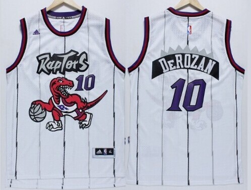 Toronto Raptors #10 Demar DeRozan Hardwood Classic White Swingman Jersey