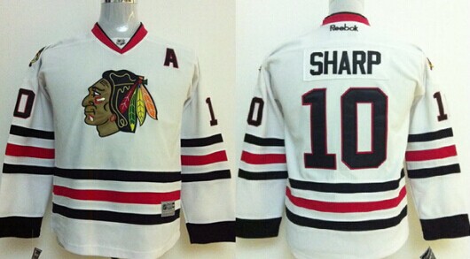 Chicago Blackhawks #10 Patrick Sharp White Kids Jersey