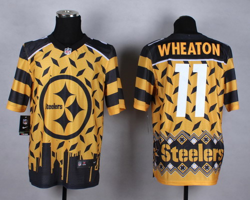 Nike Pittsburgh Steelers #11 Markus Wheaton 2015 Noble Fashion Elite Jersey