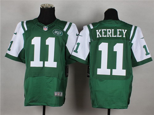 Nike New York Jets #11 Jeremy Kerley Green Elite Jersey