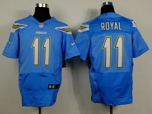 Nike San Diego Chargers #11 Eddie Royal 2013 Light Blue Elite Jersey