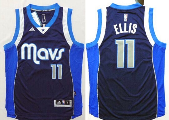 Dallas Mavericks #11 Monta Ellis Revolution 30 Swingman 2014 New Navy Blue Jersey