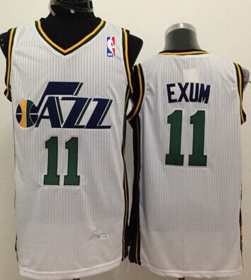 Utah Jazz #11 Dante Exum White Swingman Jersey