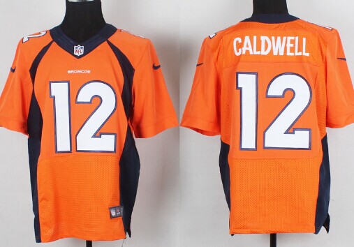 Nike Denver Broncos #12 Andre Caldwell 2013 Orange Elite Jersey