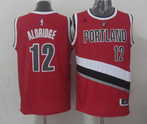 Portland Trail Blazers #12 LaMarcus Aldridge Revolution 30 Swingman 2014 New Red Jersey