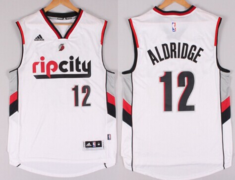 Portland Trail Blazers #12 LaMarcus Aldridge Rip City Revolution 30 Swingman 2014 New White Jersey