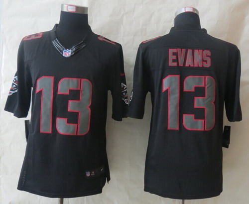 Nike Tampa Bay Buccaneers #13 Mike Evans Black Impact Limited Jersey