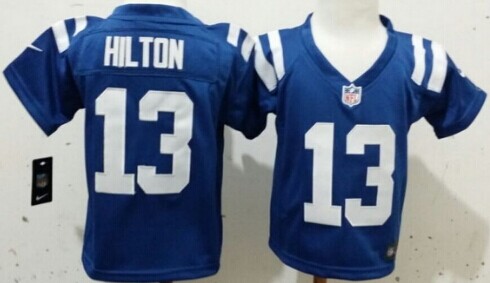 Nike Indianapolis Colts #13 T.Y. Hilton Blue Toddlers Jersey