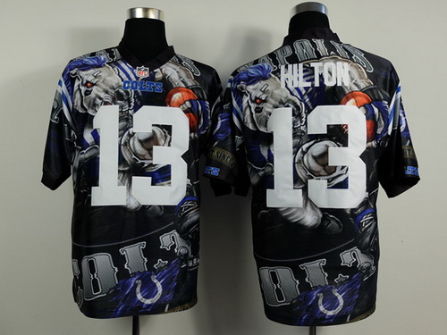 Nike Indianapolis Colts #13 T.Y. Hilton 2014 Fanatic Fashion Elite Jersey