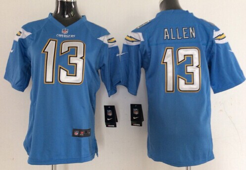 Nike San Diego Chargers #13 Keenan Allen 2013 Light Blue Game Kids Jersey