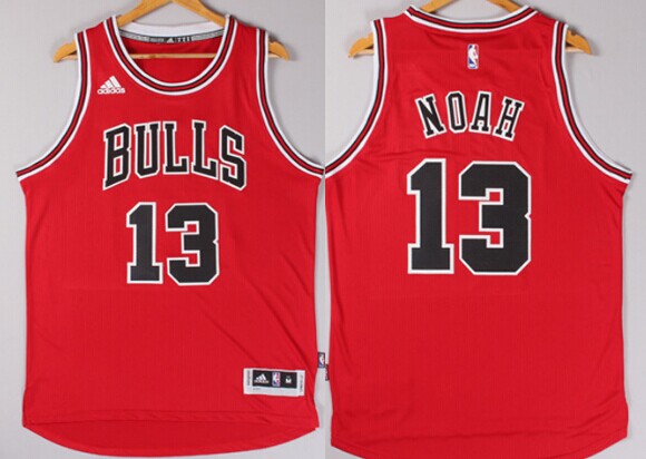 Chicago Bulls #13 Joakim Noah Revolution 30 Swingman 2014 New Red Jersey