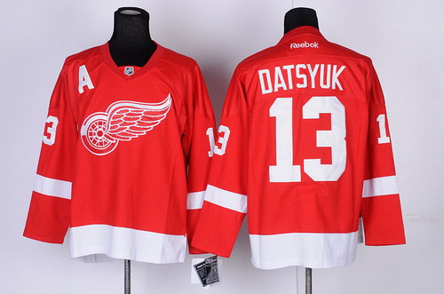 Detroit Red Wings #13 Pavel Datsyuk Red Jersey