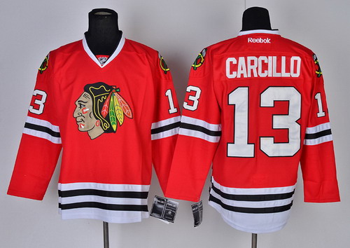 Chicago Blackhawks #13 Daniel Carcillo Red Jersey