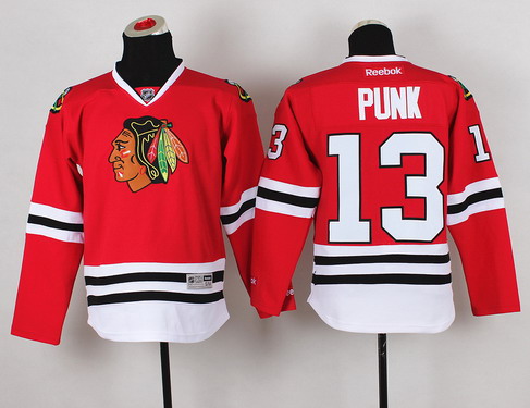 Chicago Blackhawks #13 CM Punk Red Kids Jersey