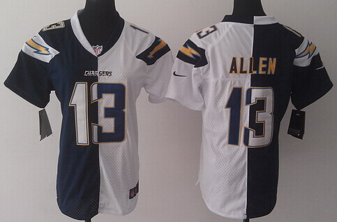 Nike San Diego Chargers #13 Keenan Allen 2013 Navy Blue/White Two Tone Womens Jersey