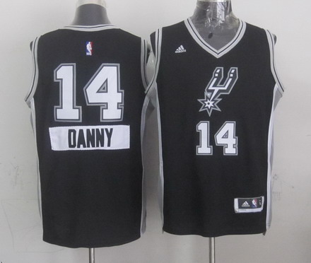 San Antonio Spurs #14 Danny Green Revolution 30 Swingman 2014 Christmas Day Black Jersey