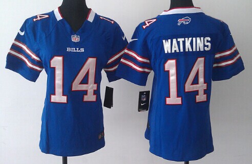 Nike Buffalo Bills #14 Sammy Watkins Light Blue Limited Womens Jersey