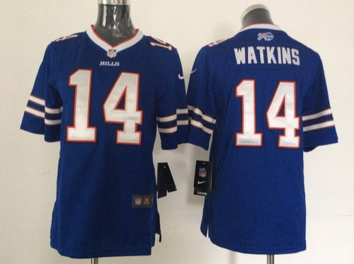 Nike Buffalo Bills #14 Sammy Watkins 2013 Light Blue Game Kids Jersey