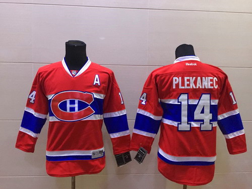 Montreal Canadiens #14 Tomas Plekanec Red Kids Jersey