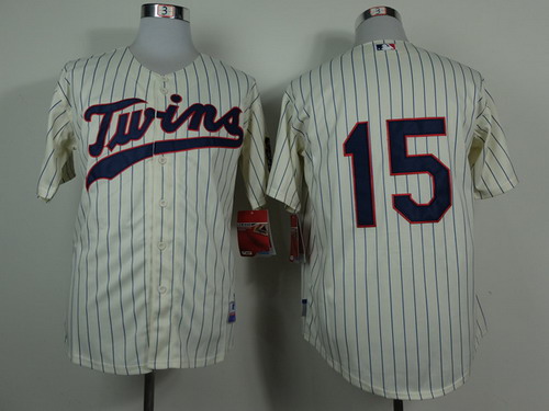 Minnesota Twins #15 Glen Perkins Cream Jersey