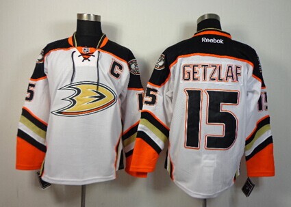 Anaheim Ducks #15 Ryan Getzlaf 2014 White Jersey