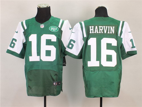 Nike New York Jets #16 Percy Harvin Green Elite Jersey