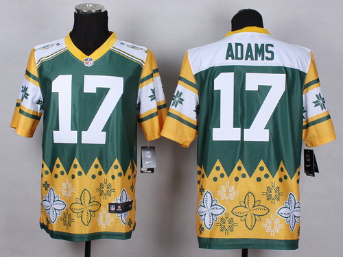 Nike Green Bay Packers #17 Davante Adams 2015 Noble Fashion Elite Jersey