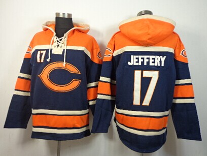 Chicago Bears #17 Alshon Jeffery 2014 Blue Hoodie