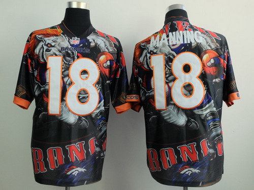 Nike Denver Broncos #18 Peyton Manning 2014 Fashion Elite Jersey