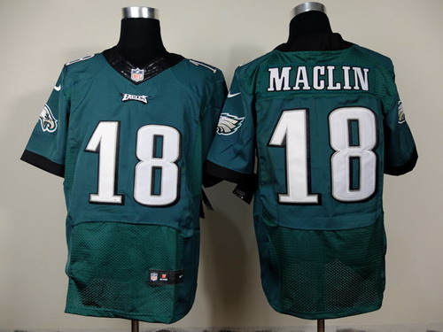 Nike Philadelphia Eagles #18 Jeremy Maclin 2014 Dark Green Elite Jersey